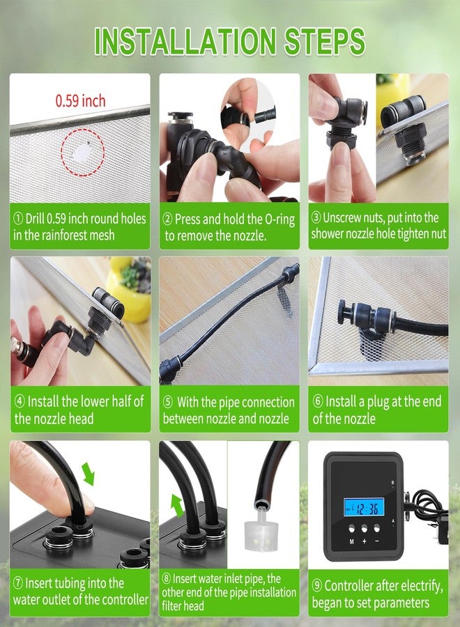 DAOTAILI Reptile Mister System with Timer & Dual Pump | 360° Adjustable Nozzles for Terrariums, Paludariums & Plants - Image 5